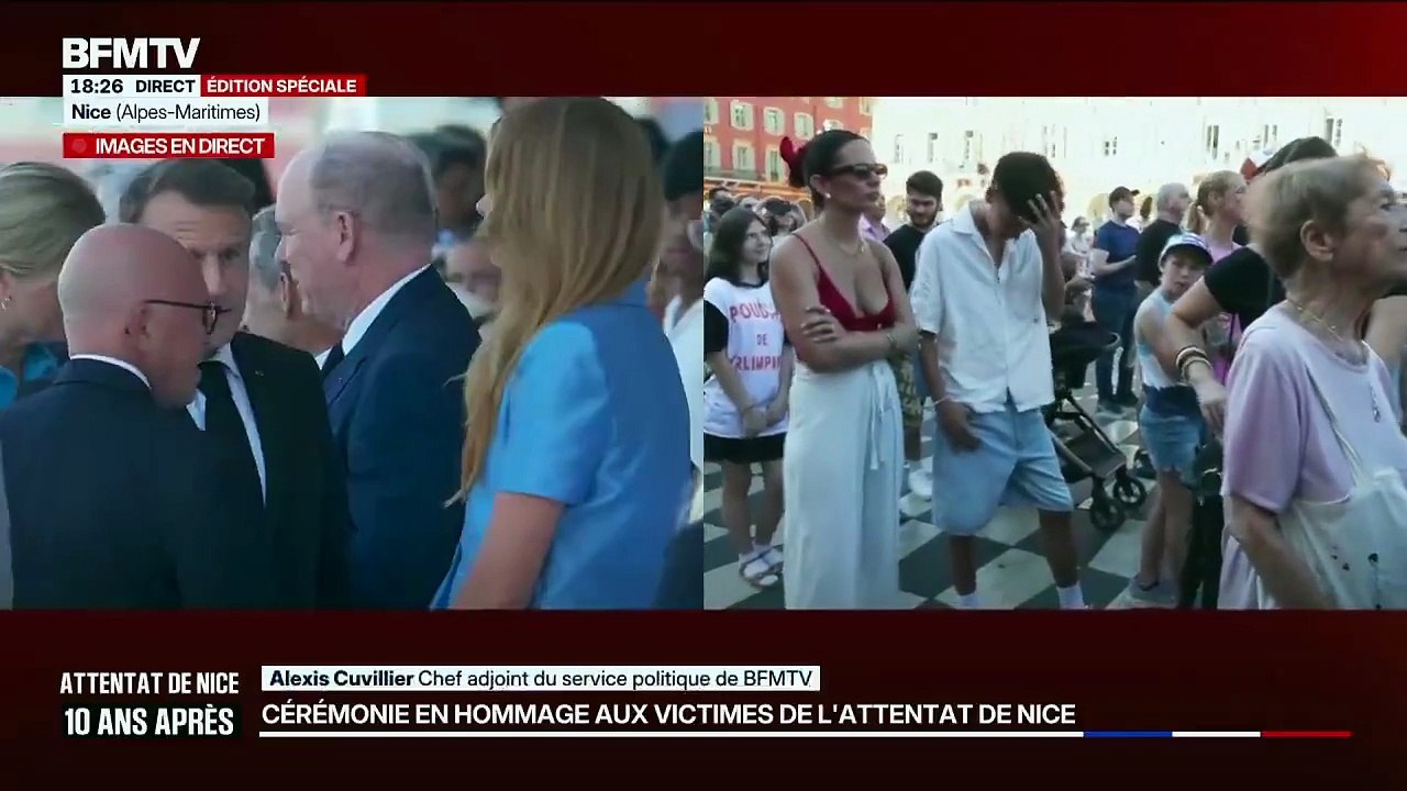 Nice : Emmanuel Macron évite Marine Le Pen et Jordan Bardella pour ne pas leur serrer la main, avant l'hommage aux victimes de l'attaque meurtrière