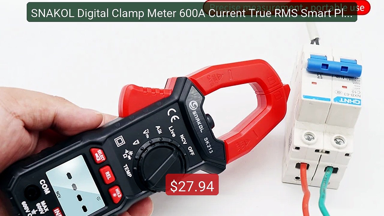 SNAKOL Digital Clamp Meter 600A Current True RMS Smart Plier a... -- Hot Deal 2026 | Limited Offer!