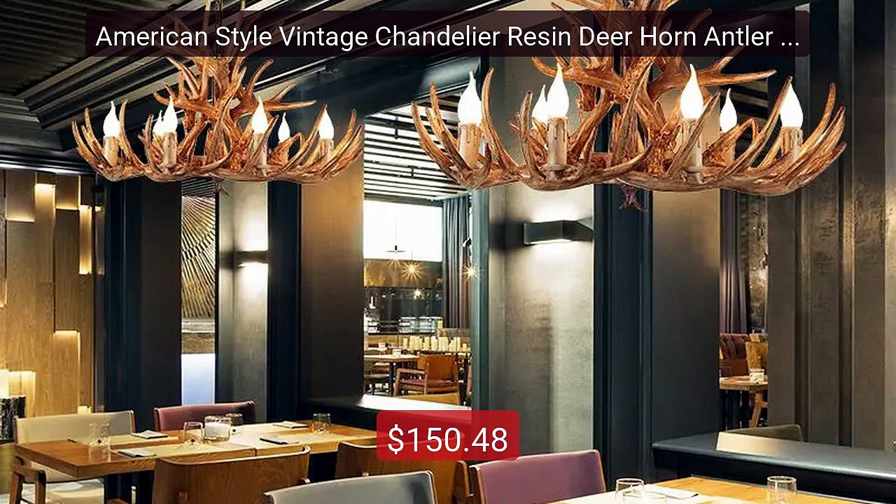 American Style Vintage Chandelier Resin Deer Horn Antler Ceili... -- Hot Deal 2026 | Limited Offer!