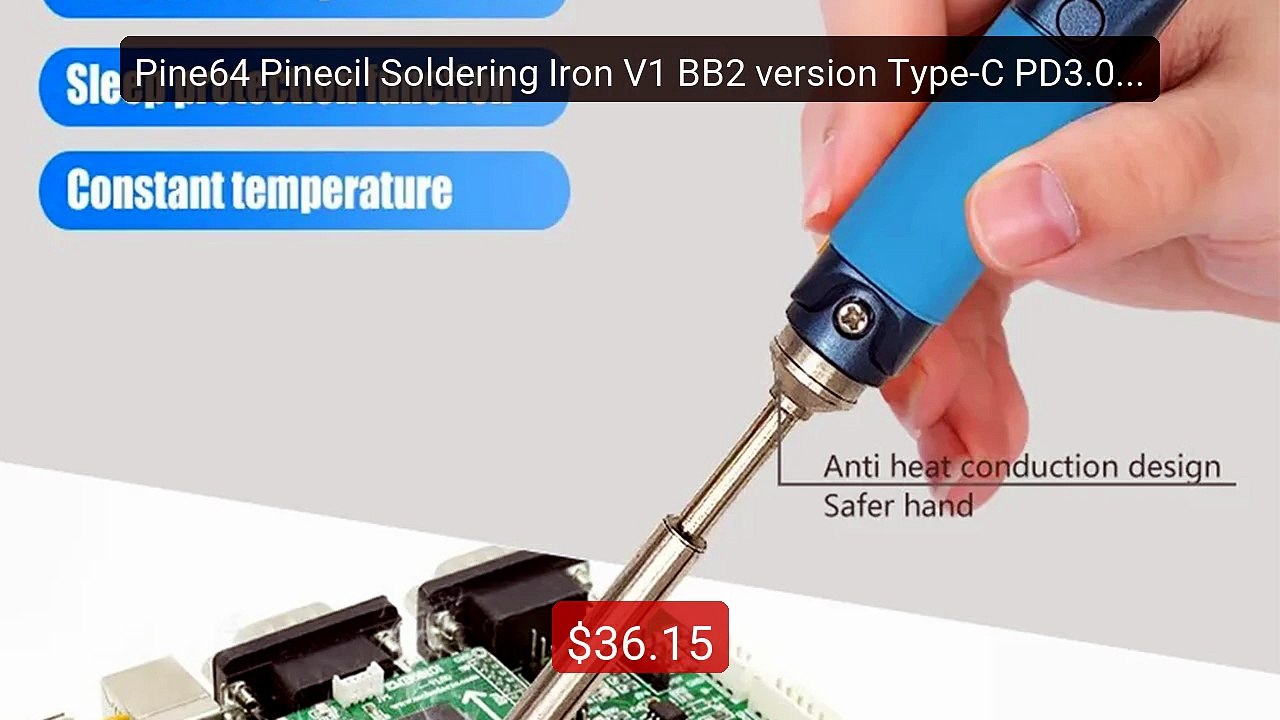 Pine64 Pinecil Soldering Iron V1 BB2 version Type-C PD3.0 DC ... -- Amazing Value 2026 | Must Have!