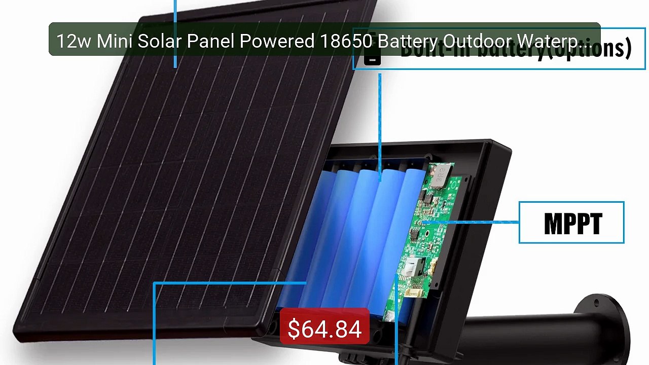 12w Mini Solar Panel Powered 18650 Battery Outdoor Waterproof Char... -- Best Deal 2026 | Shop Now!