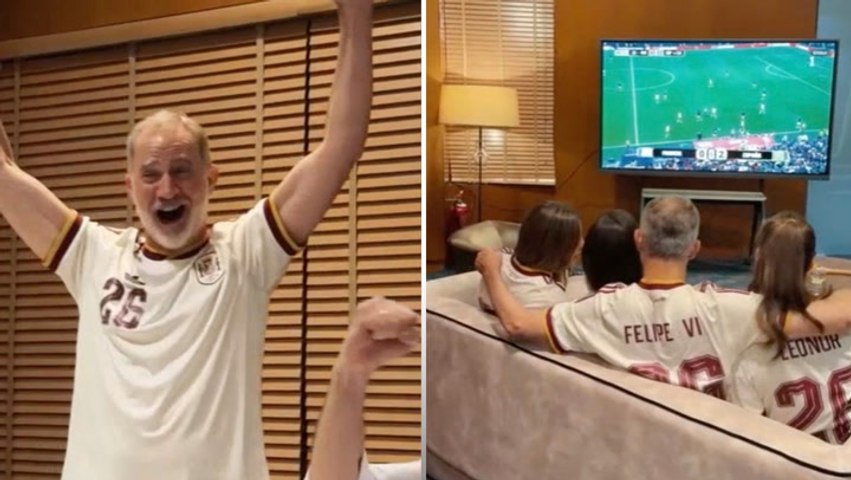 Spanish royal family celebrates as Spain reaches World Cup final