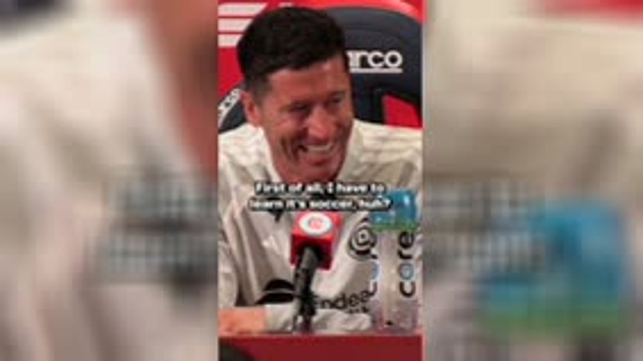 Lewandowski makes it clear - it's football, not soccer!