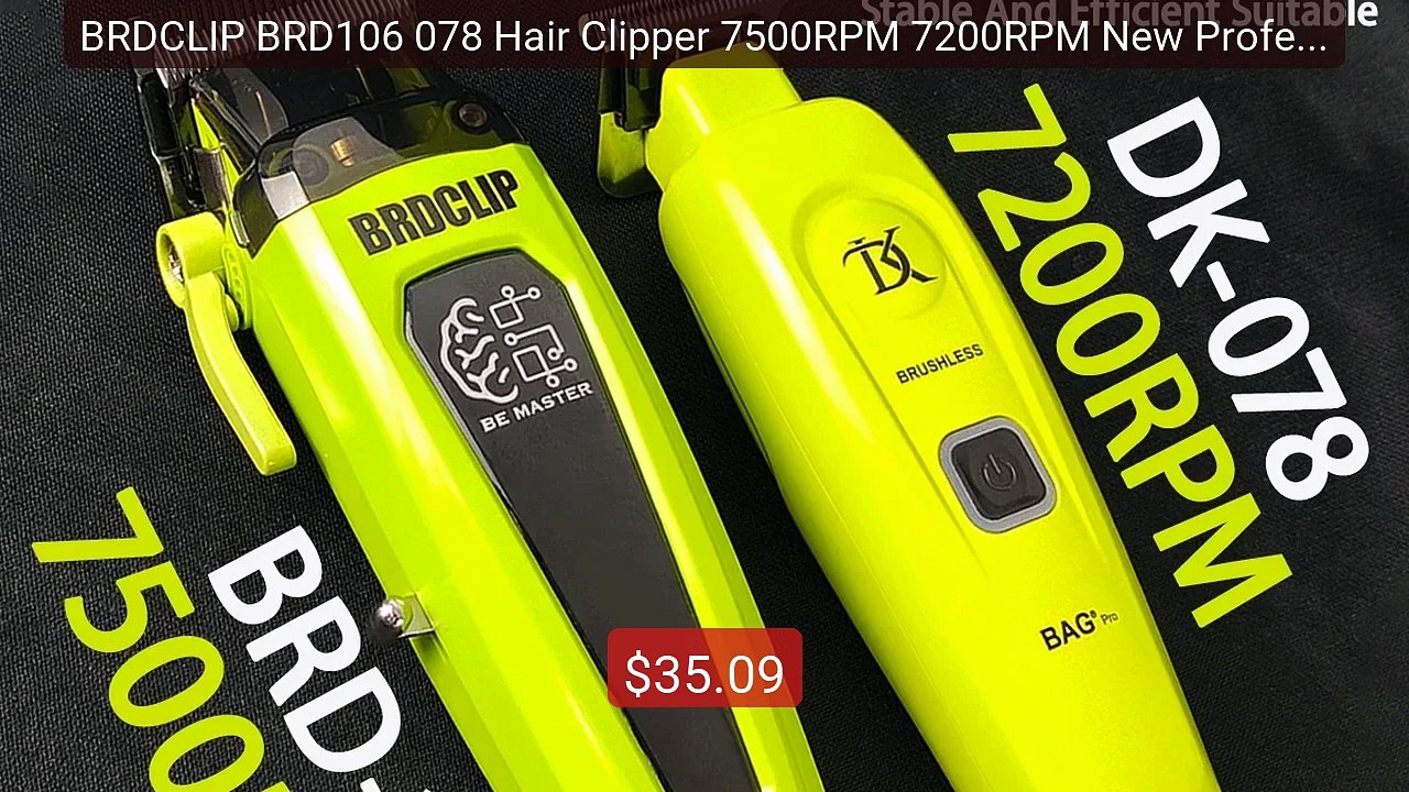 BRDCLIP BRD106 078 Hair Clipper 7500RPM 7200RPM New Profession... -- Best Buy 2026 | Great Quality!