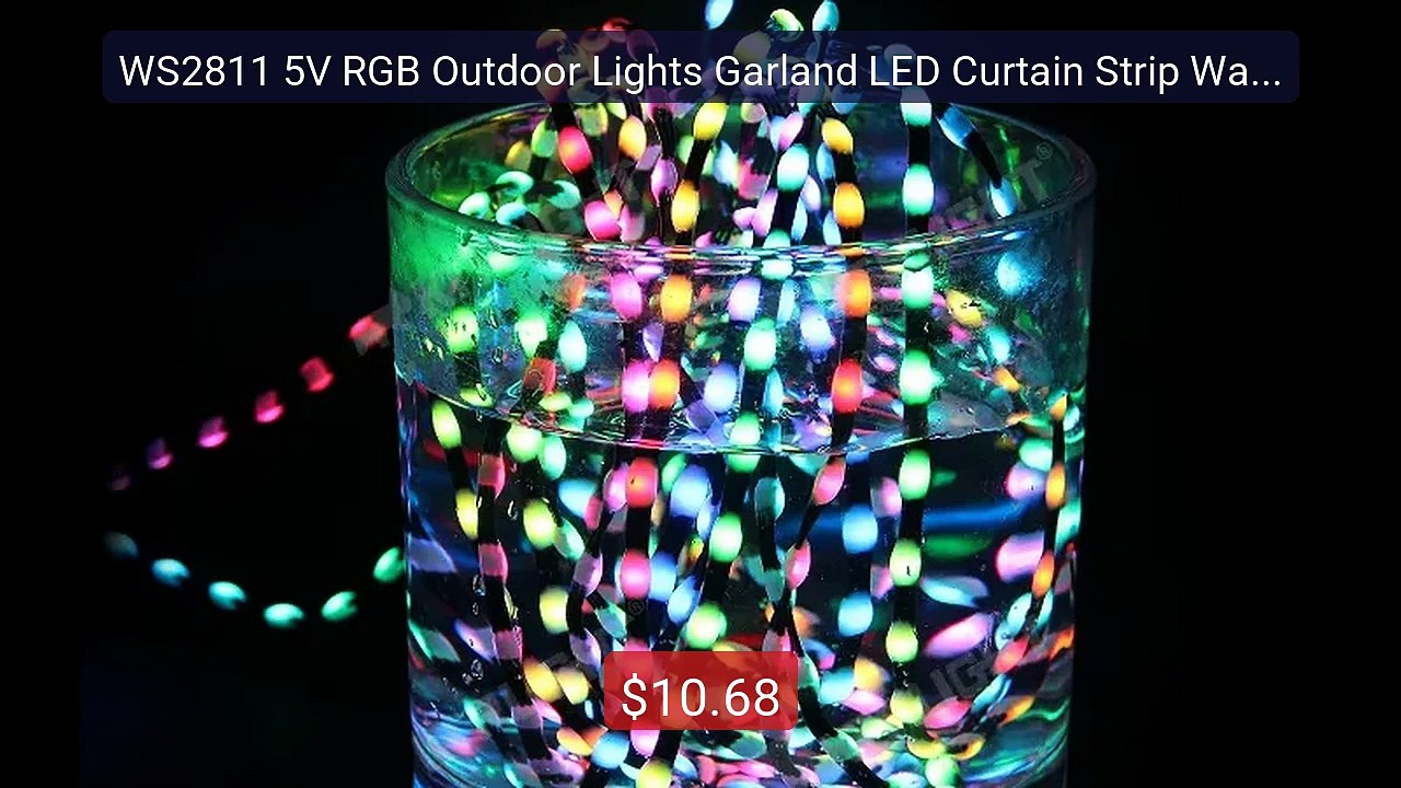 WS2811 5V RGB Outdoor Lights Garland LED Curtain Strip Waterpr... -- Best Buy 2026 | Great Quality!