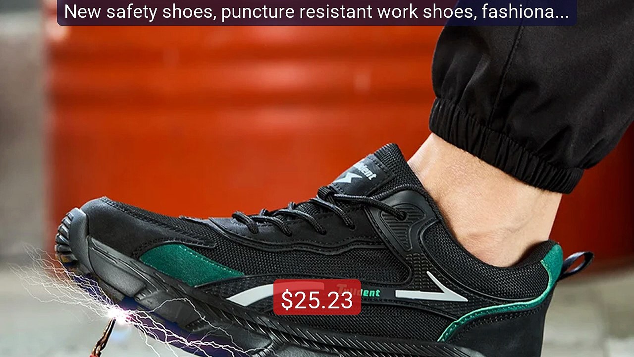 New safety shoes, puncture resistant work shoes, fashionabl... -- Top Pick 2026 | Unbeatable Price!