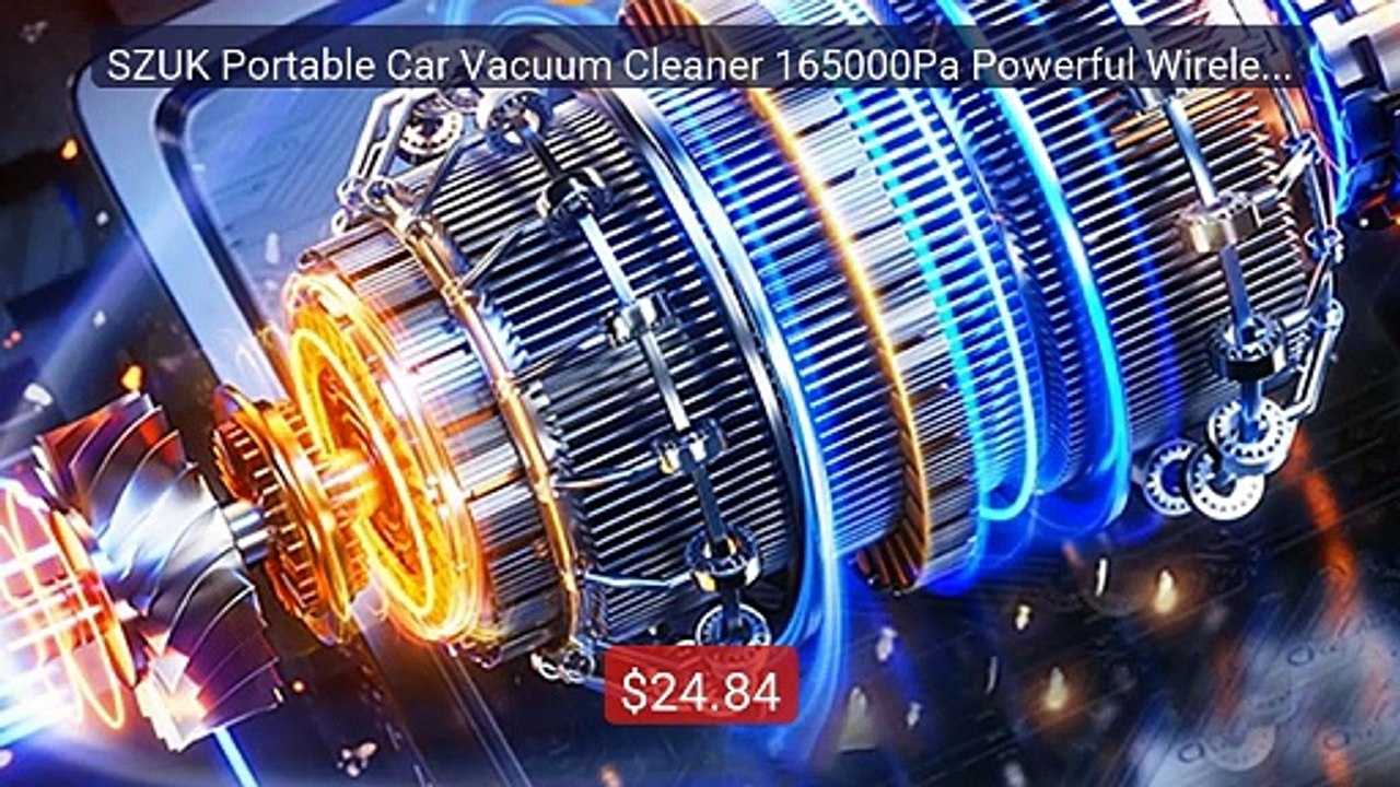 SZUK Portable Car Vacuum Cleaner 165000Pa Powerful Wireless Va... -- Best Buy 2026 | Great Quality!