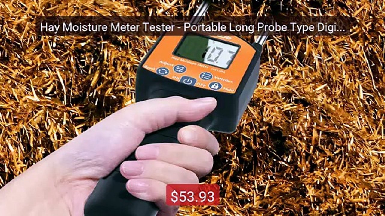 Hay Moisture Meter Tester - Portable Long Probe Type Digital Moist... -- Best Deal 2026 | Shop Now!