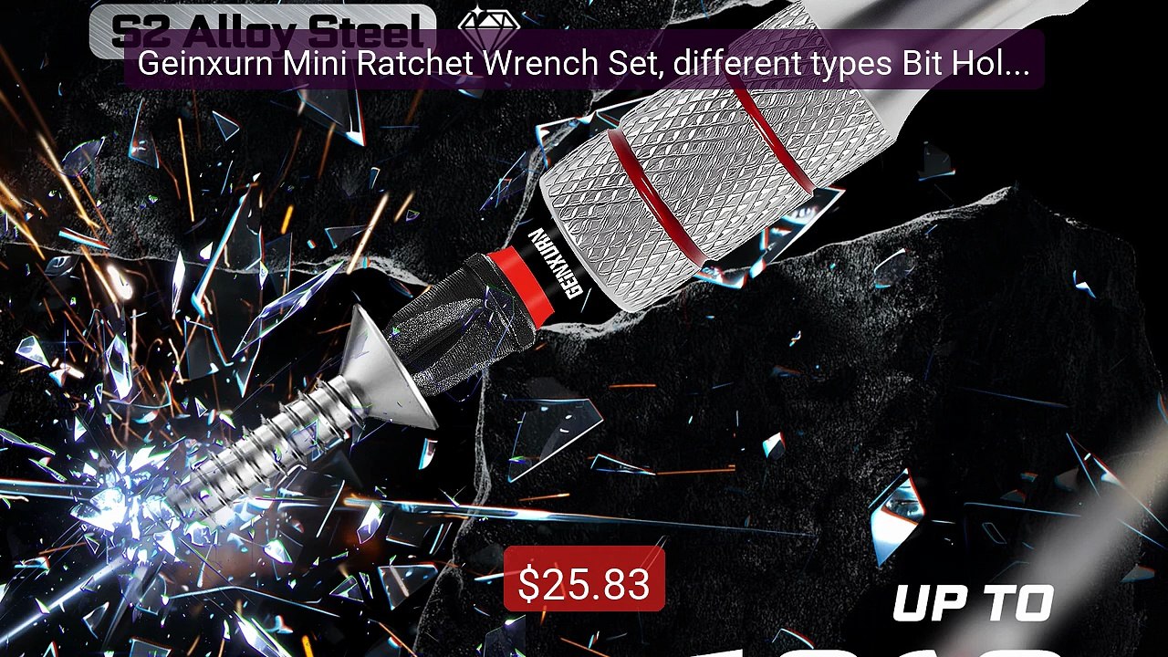 Geinxurn Mini Ratchet Wrench Set, different types Bit Holder and 1/... -- Top Rated 2026 | Buy Now!