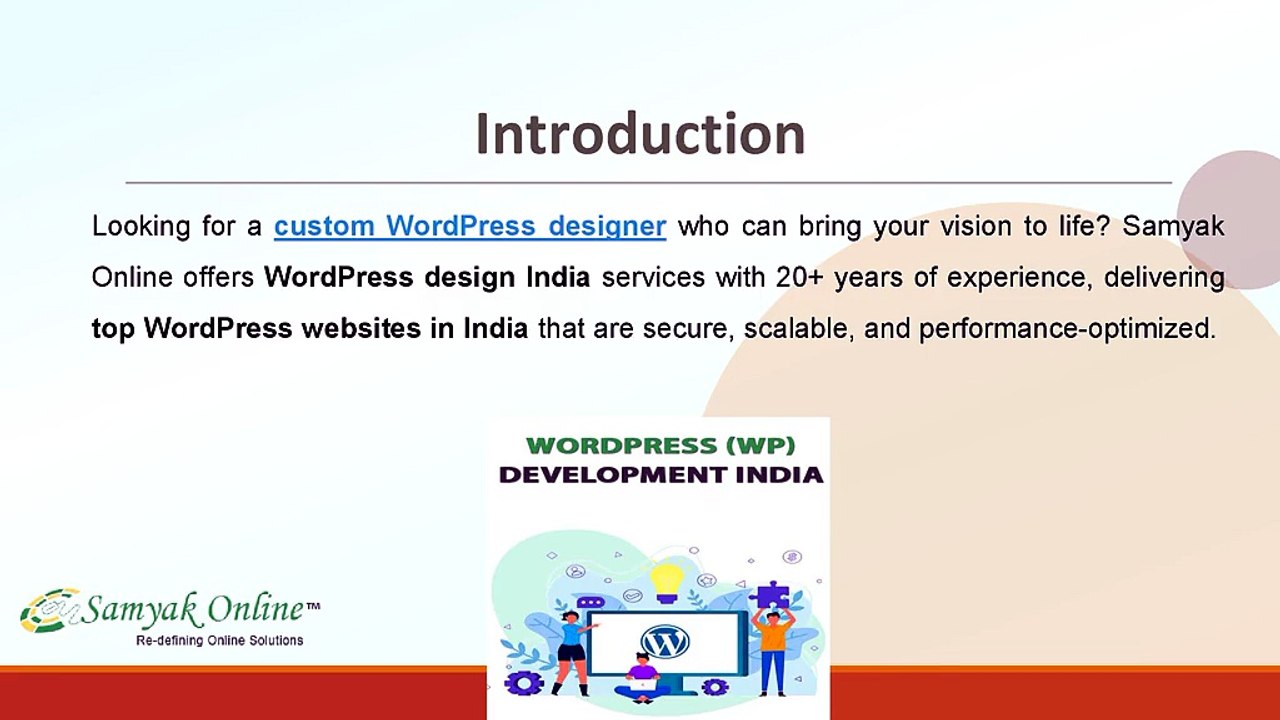 Build Stunning WordPress Websites with Samyak Online