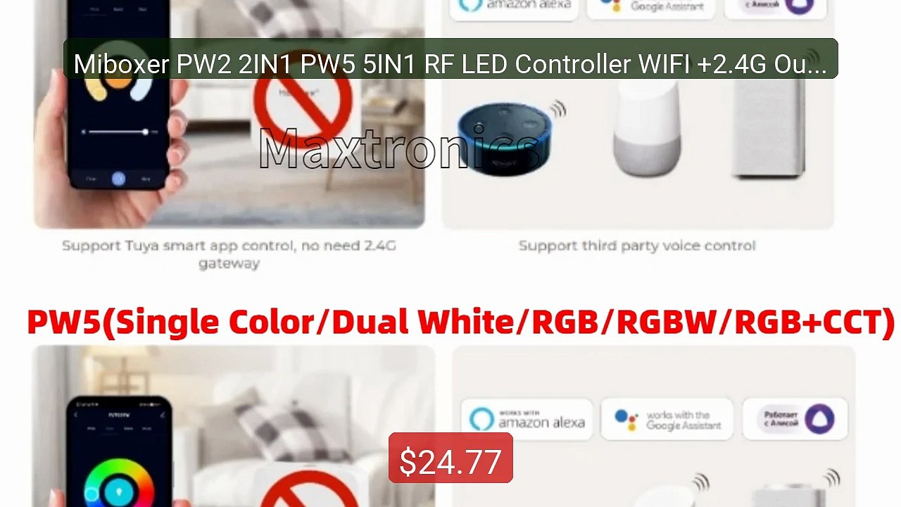 Miboxer PW2 2IN1 PW5 5IN1 RF LED Controller WIFI +2.4G Outp... -- Top Pick 2026 | Unbeatable Price!