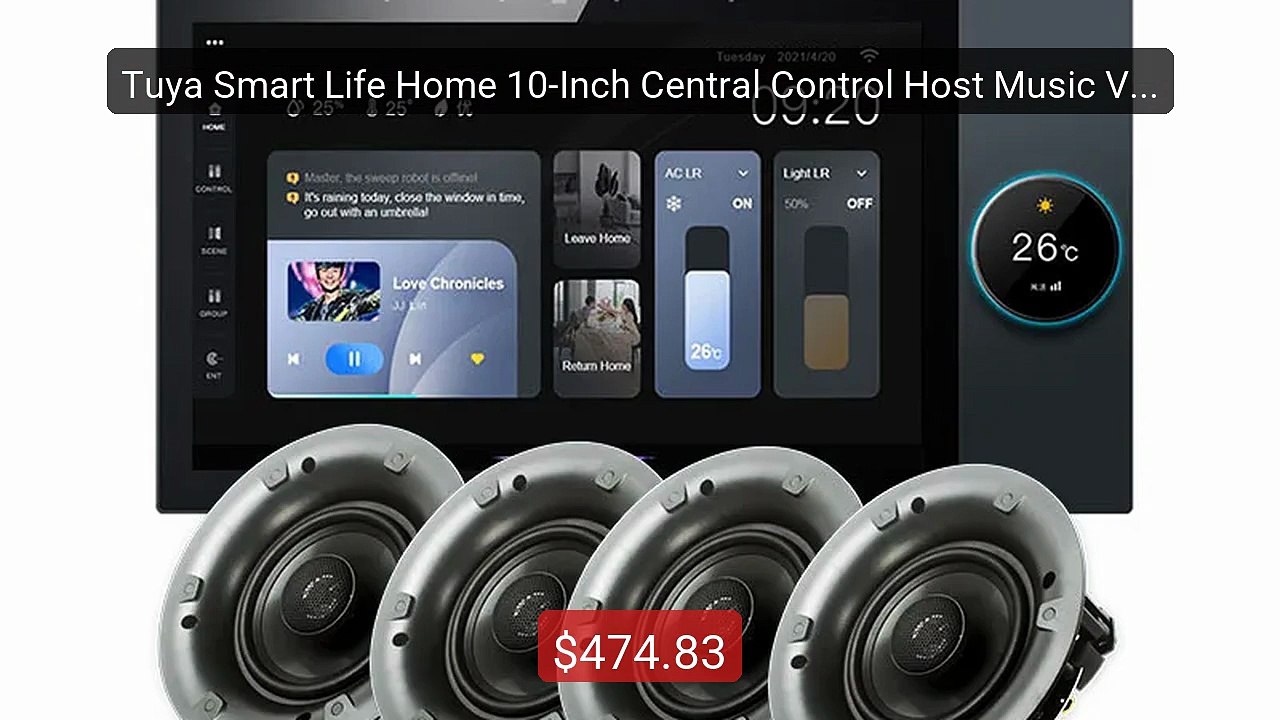 Tuya Smart Life Home 10-Inch Central Control Host Music Versio... -- Best Buy 2026 | Great Quality!