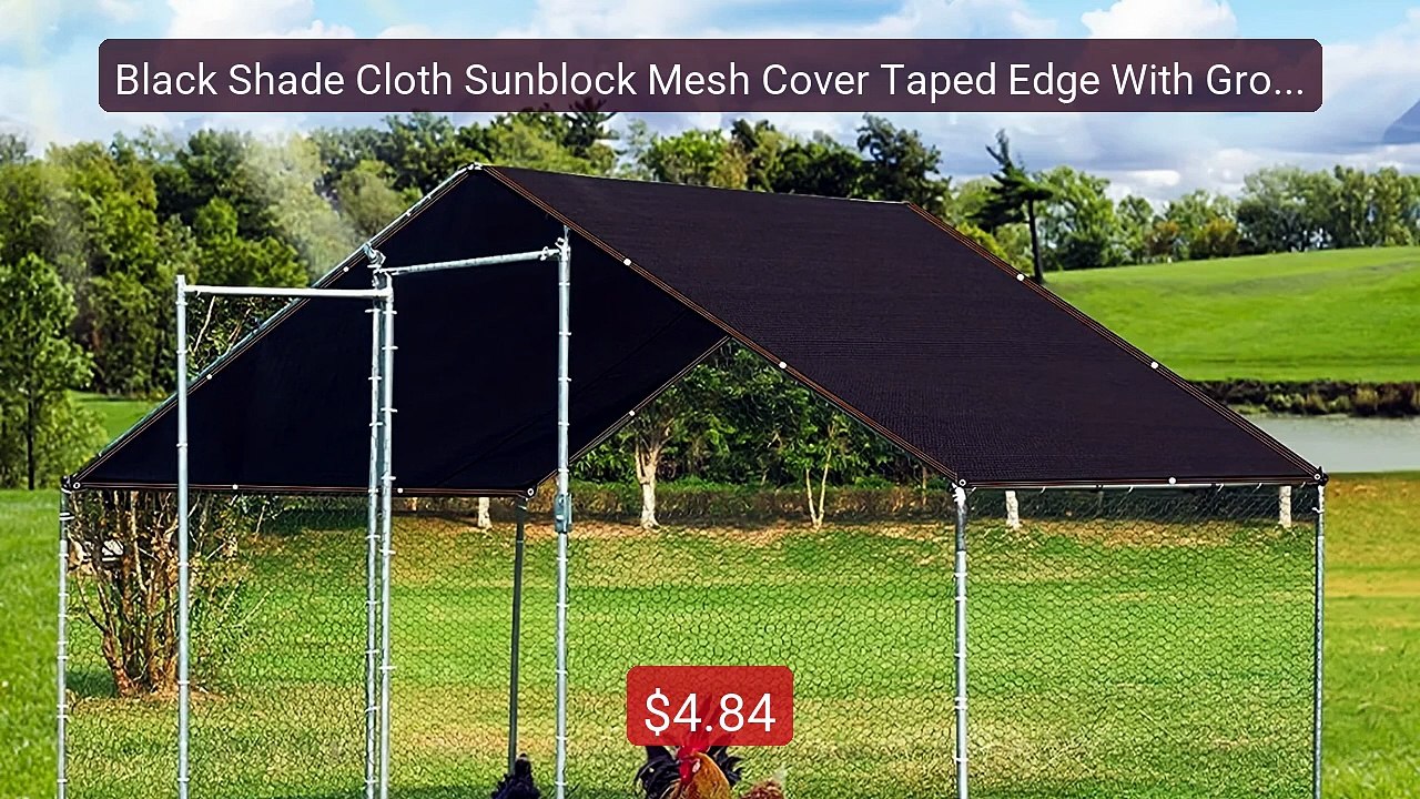 Black Shade Cloth Sunblock Mesh Cover Taped Edge With Grommet... -- Amazing Value 2026 | Must Have!