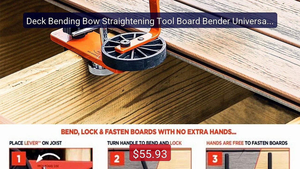 Deck Bending Bow Straightening Tool Board Bender Universal ... -- Top Pick 2026 | Unbeatable Price!