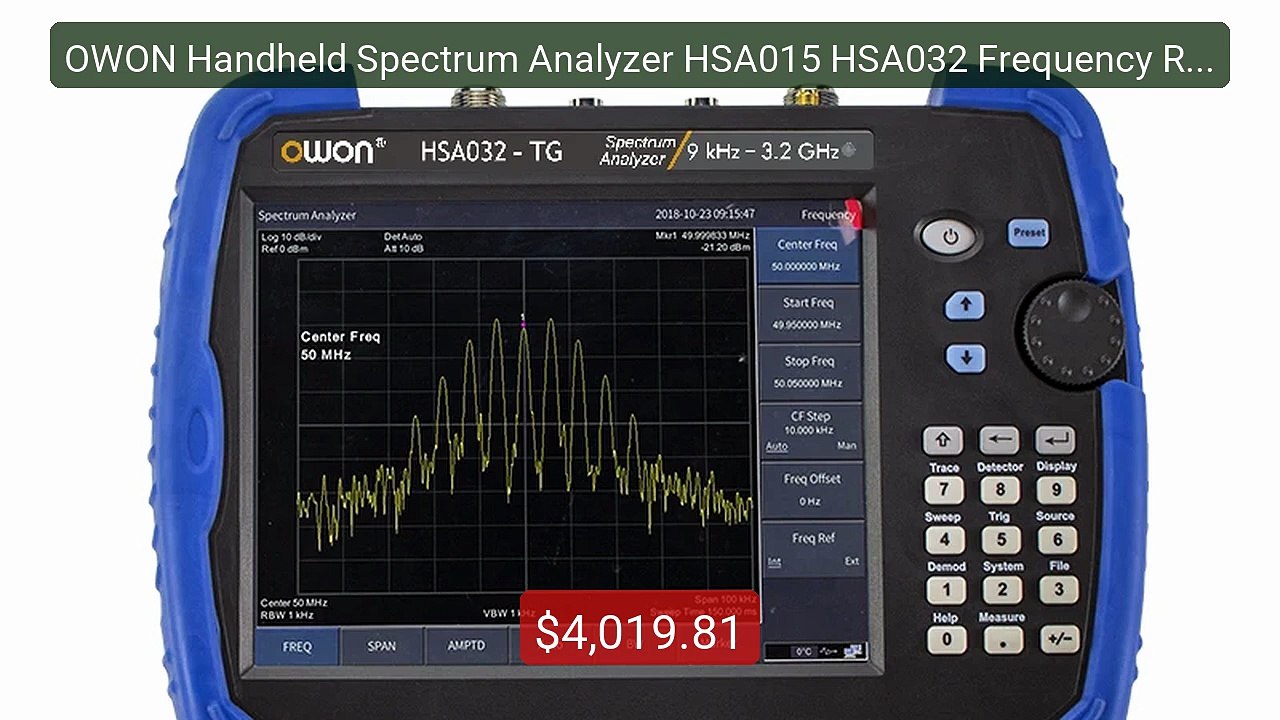 OWON Handheld Spectrum Analyzer HSA015 HSA032 Frequency Range... -- Amazing Value 2026 | Must Have!