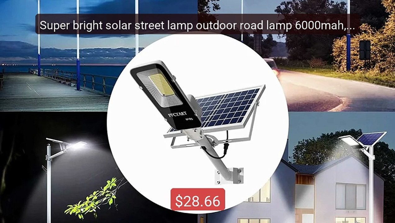 Super bright solar street lamp outdoor road lamp 6000mah, 7500... -- Best Buy 2026 | Great Quality!