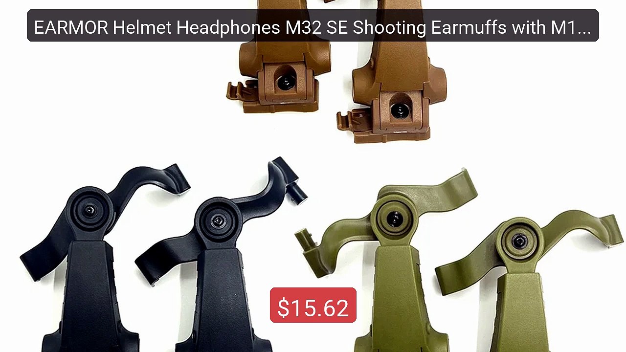EARMOR Helmet Headphones M32 SE Shooting Earmuffs with M16A He... -- Best Buy 2026 | Great Quality!