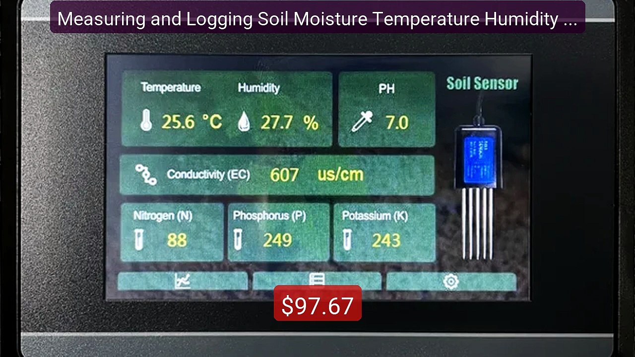 Measuring and Logging Soil Moisture Temperature Humidity EC P... -- Amazing Value 2026 | Must Have!