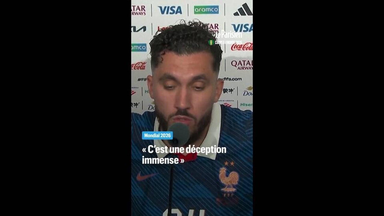 Cette défaite « est une déception immense », déclare Rayan Cherki