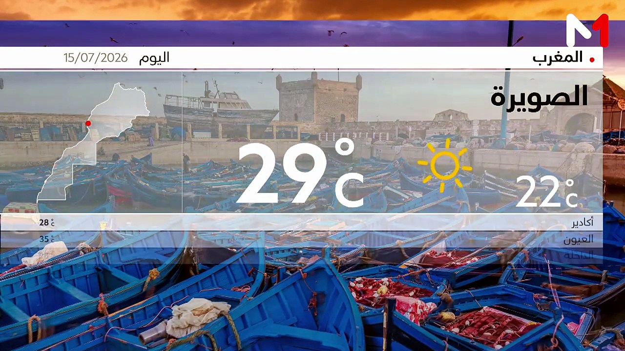 النشرة الجوية 15/07/26