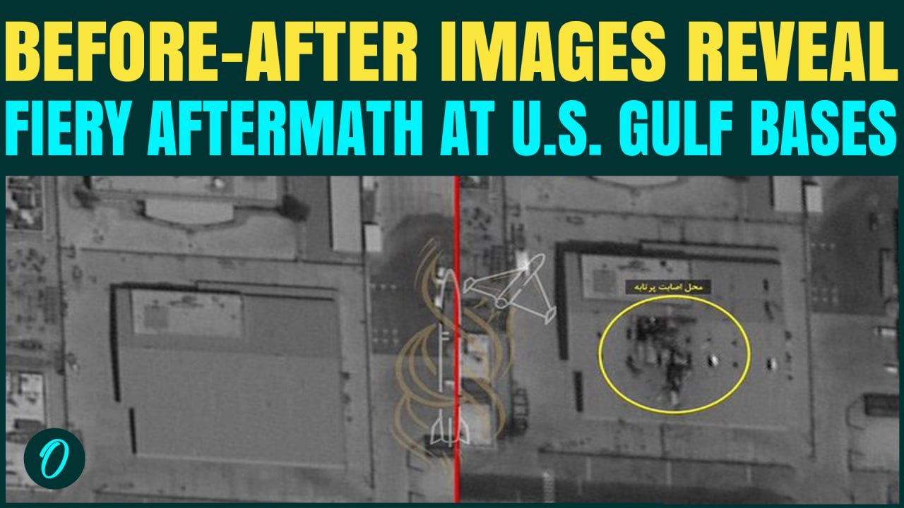 Iran RELEASES New Satellite Images Of Gulf STRIKES; U.S. Bases In Bahrain, Kuwait DAMAGED