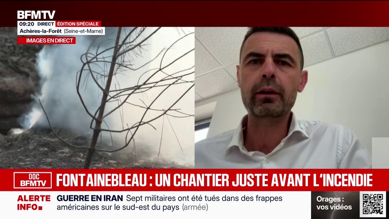 Incendies de Fontainebleau: "L'A6 est toujours coupée depuis dimanche sur 25 kilomètres", indique Pierre Faure-Geors, directeur d'exploitation APRR