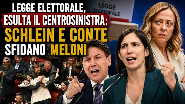 Legge elettorale, esulta il centrosinistra Schlein e Conte sfidano Meloni