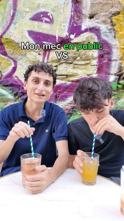 Mon mec en privé vs., en public
