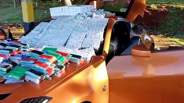 Droga, é o Braia! : Carro carregado com celulares e medicamentos que seriam trazidos para Cascavel é apreendido