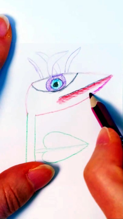 Draw a paradise bird 🐦 plant for relaxing
