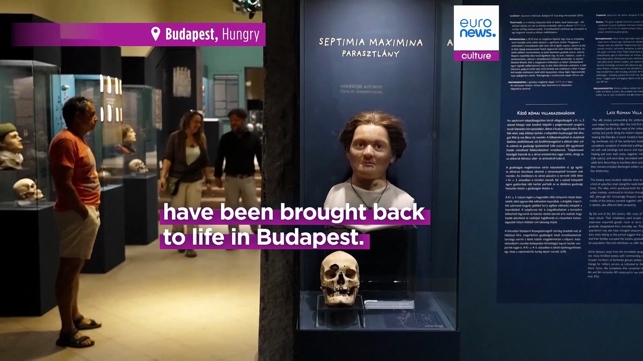 ‘Once we were like you’: Ancient Roman faces brought back to life in Budapest exhibition