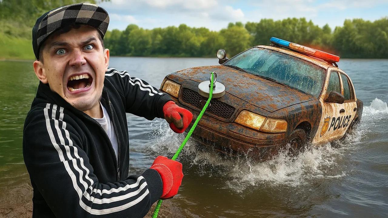 On a repêché une voiture de police hantée sous l’eau ! On a appelé la police