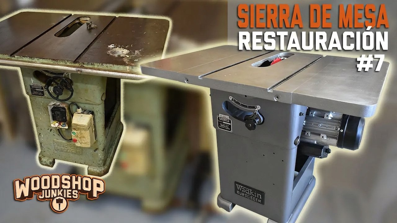 Restaurando una sierra de mesa antigua
