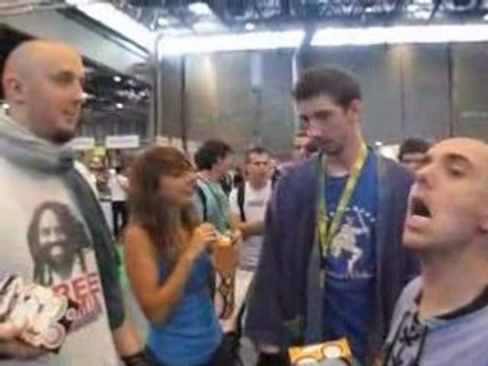 les acteur de nerdz s'appretent a jouer a la wii