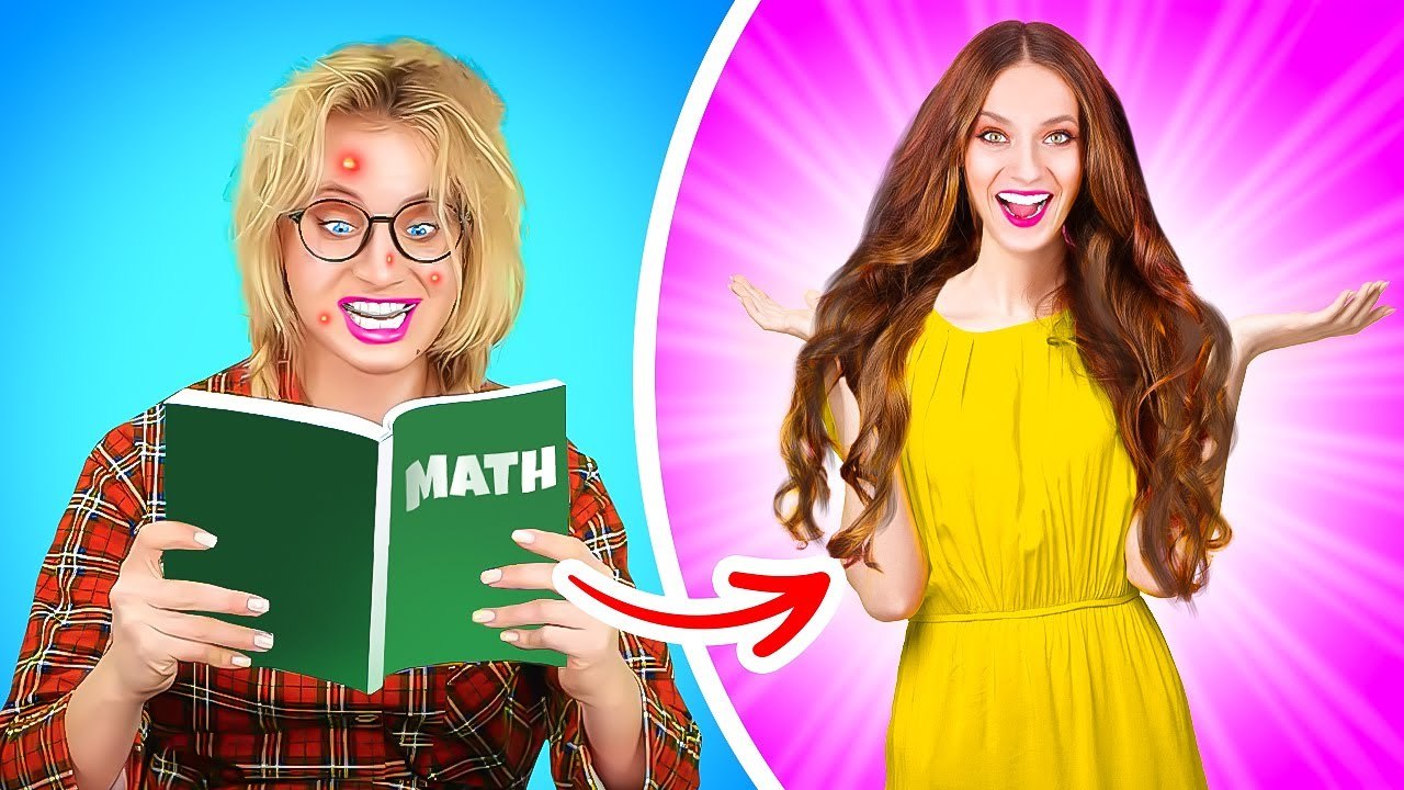 FROM NERD TO POPULAR || Rich vs Poor Hacks and Cool DIY Edeas by 123 GO! Gold