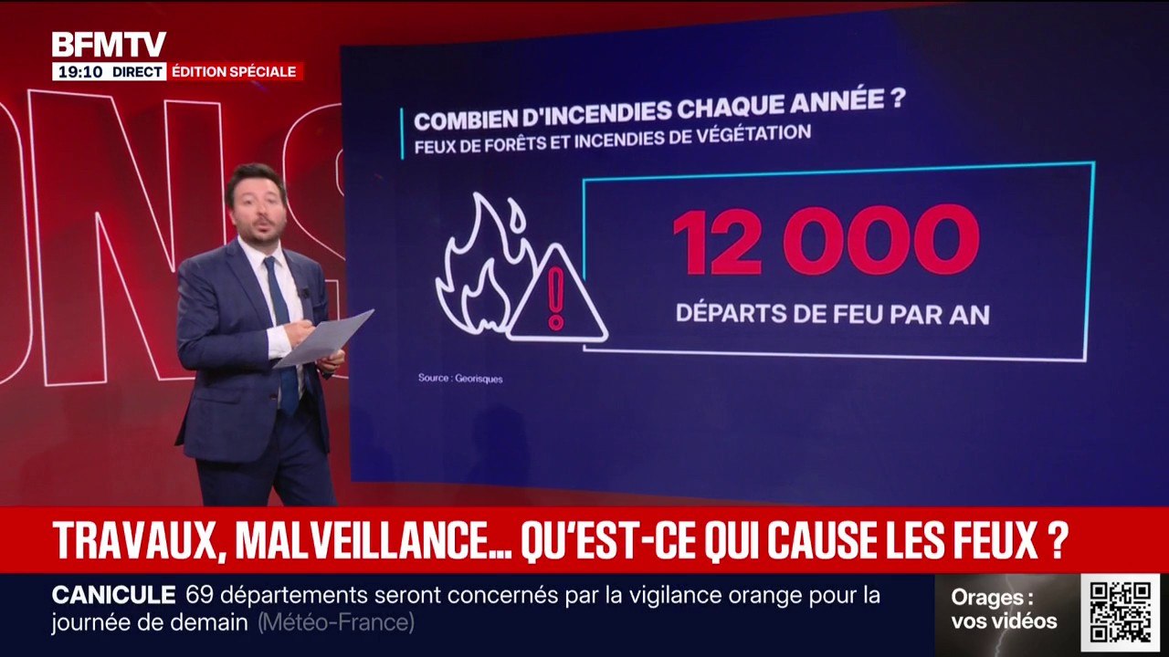 Incendies: quelles sont les causes des départs de feux en France ?