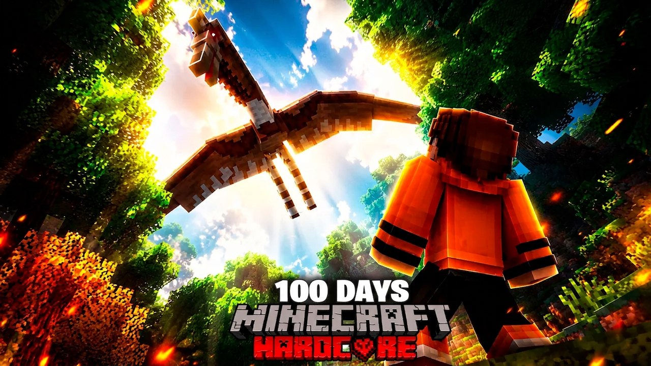 I Survived 100 Days in Jurassic Park in Minecraft