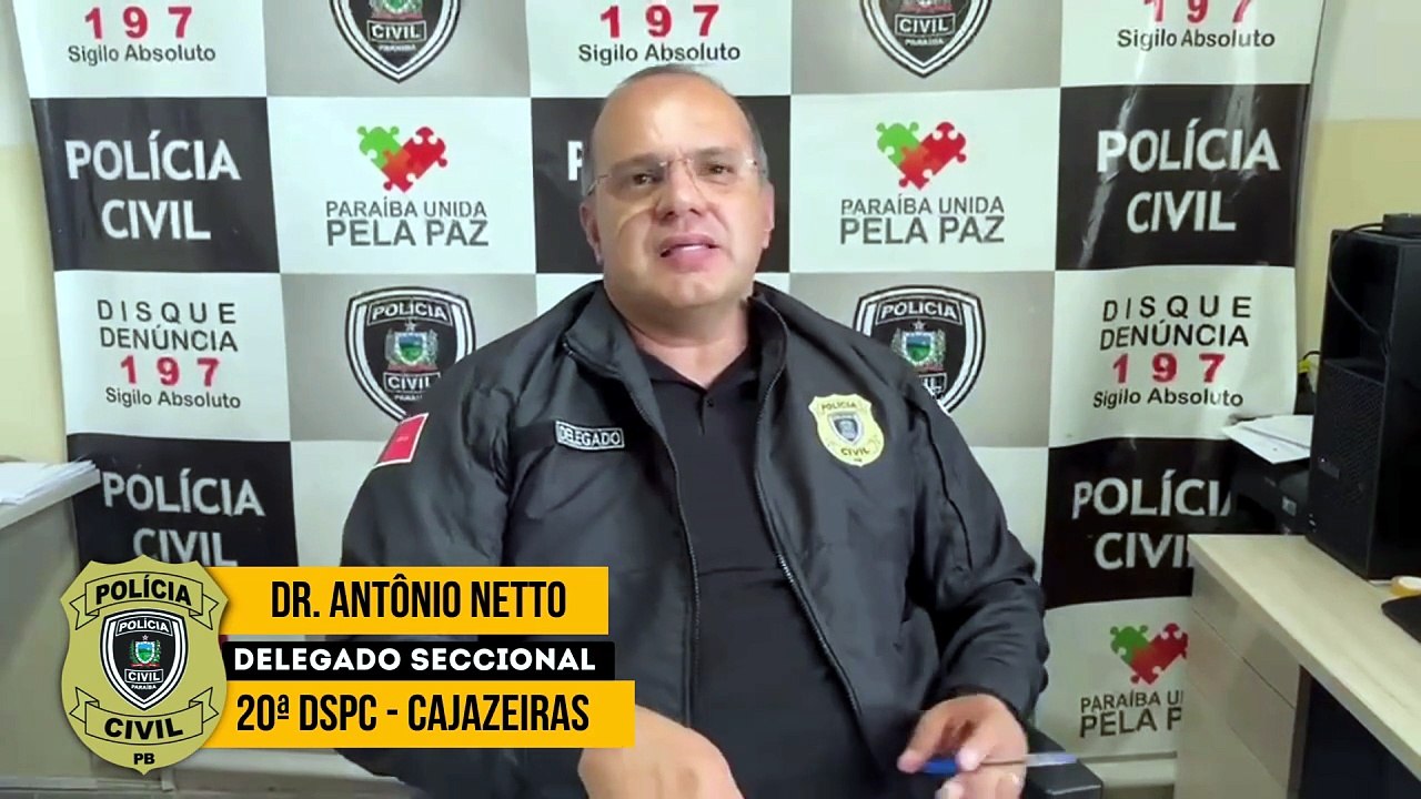 Delegado Antônio Netto, da 20ª DSPC de Cajazeiras