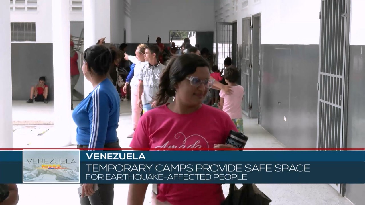 Venezuela, temporary camps provide safe space for earthquake-affected people