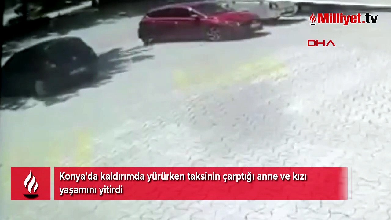 Kaldırımda yürüyen anne-kız feci şekilde can verdi! Kamera görüntüleri ortaya çıktı