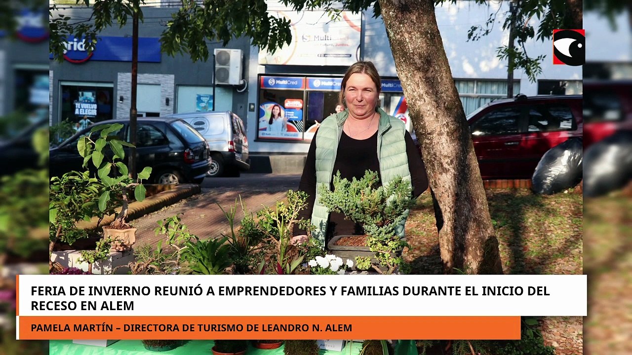 Feria de Invierno reunió a emprendedores y familias durante el inicio del receso en Alem