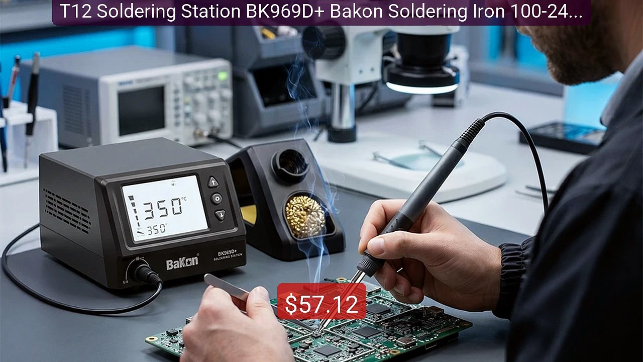 T12 Soldering Station BK969D+ Bakon Soldering Iron 100-240V Au... -- Best Buy 2026 | Great Quality!