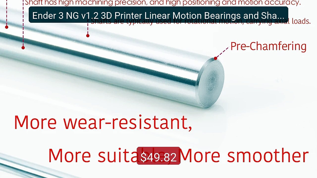 Ender 3 NG v1.2 3D Printer Linear Motion Bearings and Shafts Pack -- Top Rated 2026 | Buy Now!