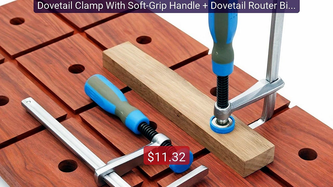 Dovetail Clamp With Soft-Grip Handle + Dovetail Router Bit ,fo... -- Best Buy 2026 | Great Quality!