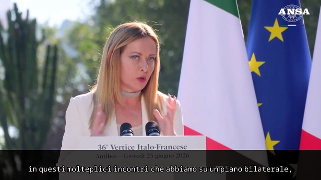 Meloni: “Senza Italia e Francia Ue e Occidente non sarebbero quello che sono”