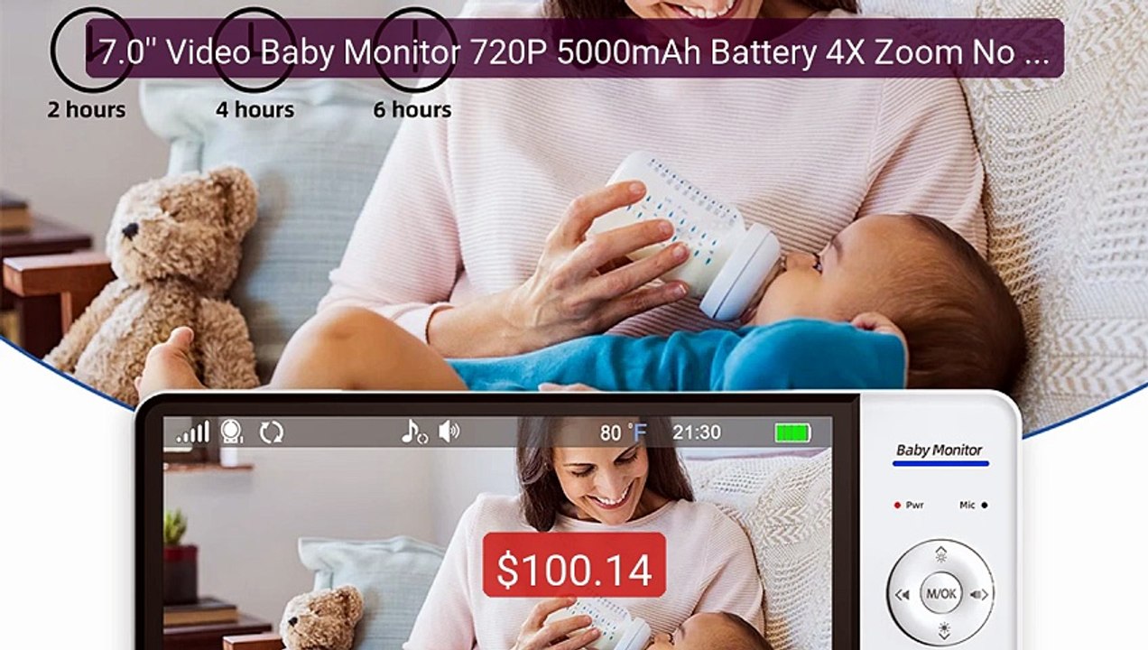 7.0'' Video Baby Monitor 720P 5000mAh Battery 4X Zoom No WiFi ... -- Hot Deal 2026 | Limited Offer!