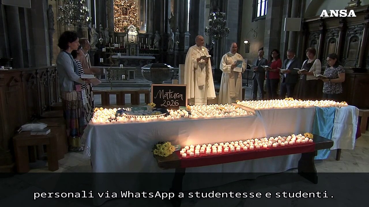 Nel Duomo di Bolzano 560 candele per i maturandi