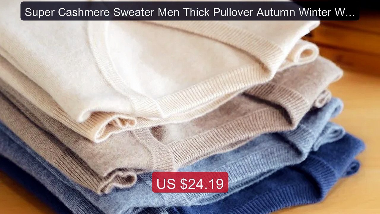Super Cashmere Sweater Men Thick Pullover Autumn Winter Warm ... -- Amazing Value 2026 | Must Have!