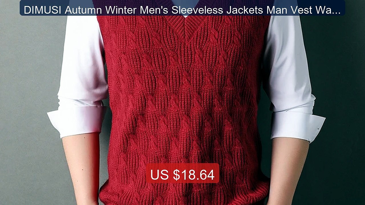 DIMUSI Autumn Winter Men's Sleeveless Jackets Man Vest Warm J... -- Amazing Value 2026 | Must Have!
