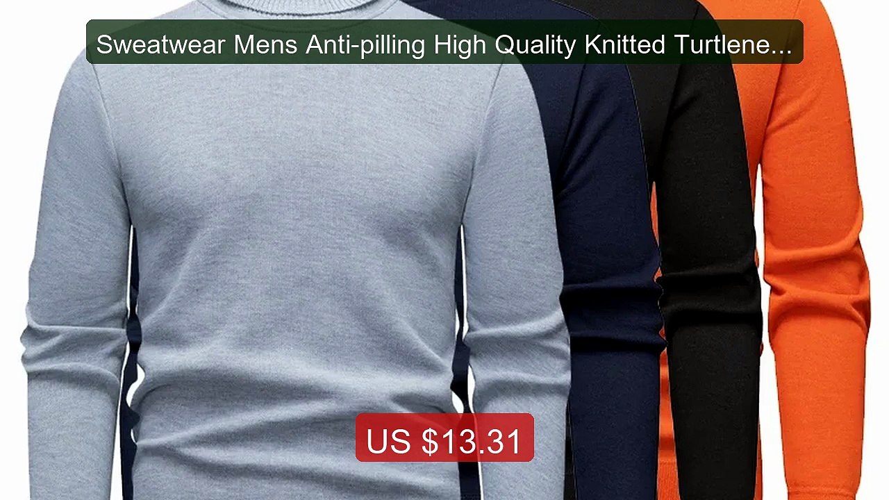 Sweatwear Mens Anti-pilling High Quality Knitted Turtleneck Sw... -- Hot Deal 2026 | Limited Offer!